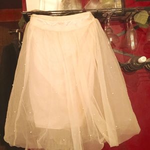 Midi tulle skirt